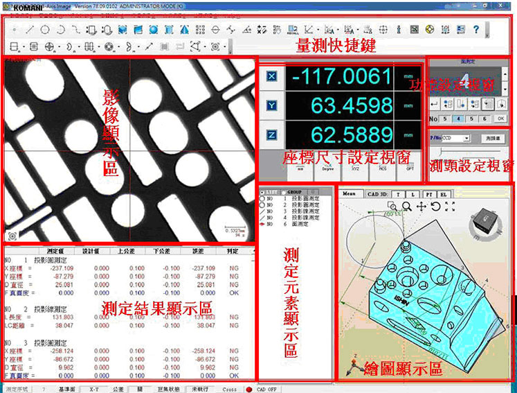 龙门式小行程自动影像仪(图2)